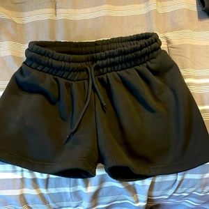 Black sweat shorts